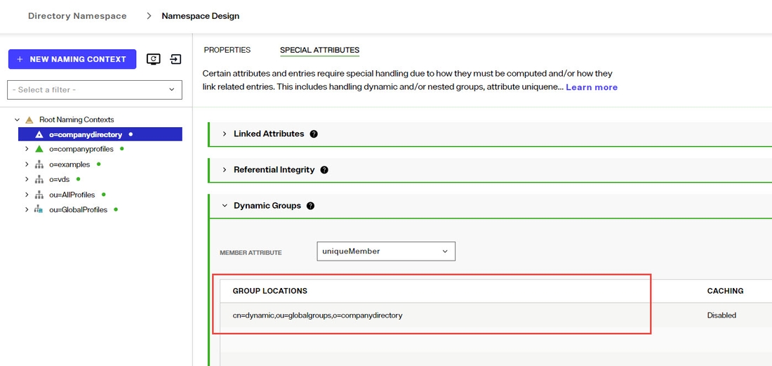 Dynamic Group Config Example