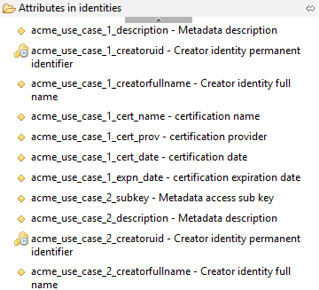 Embedded metadata palette in view editor
