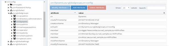 Example - Dynamic Group Translated into Virtual Static Group