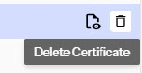 Delete Certificate