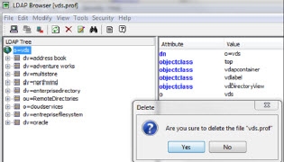 An image showing deleting a profile