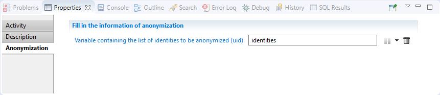 Anonymization component