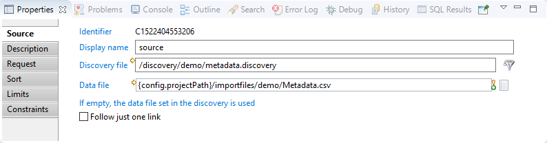 Filtered discovery source