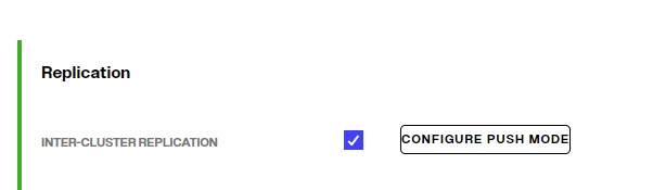 Inter-cluster Replication Option