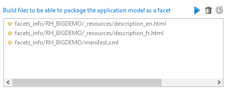 Application model facet