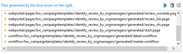 Review generated files