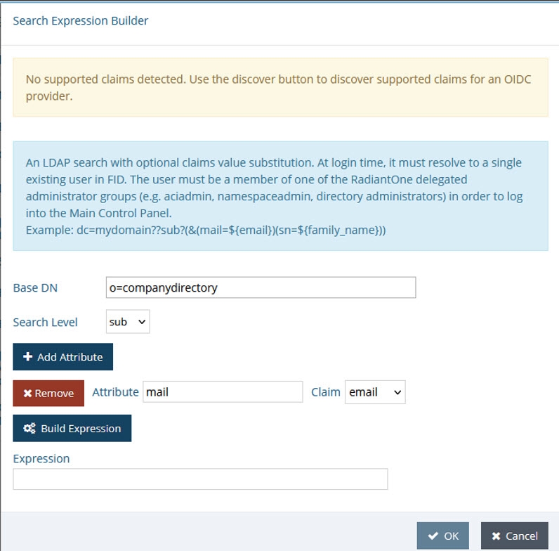 search expression builder