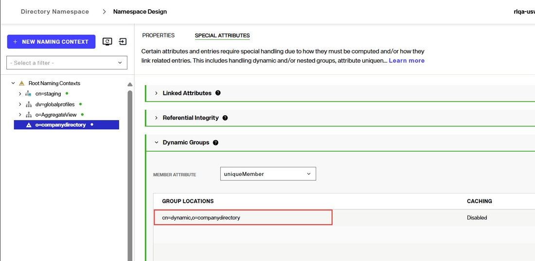 Dynamic Group Config Example