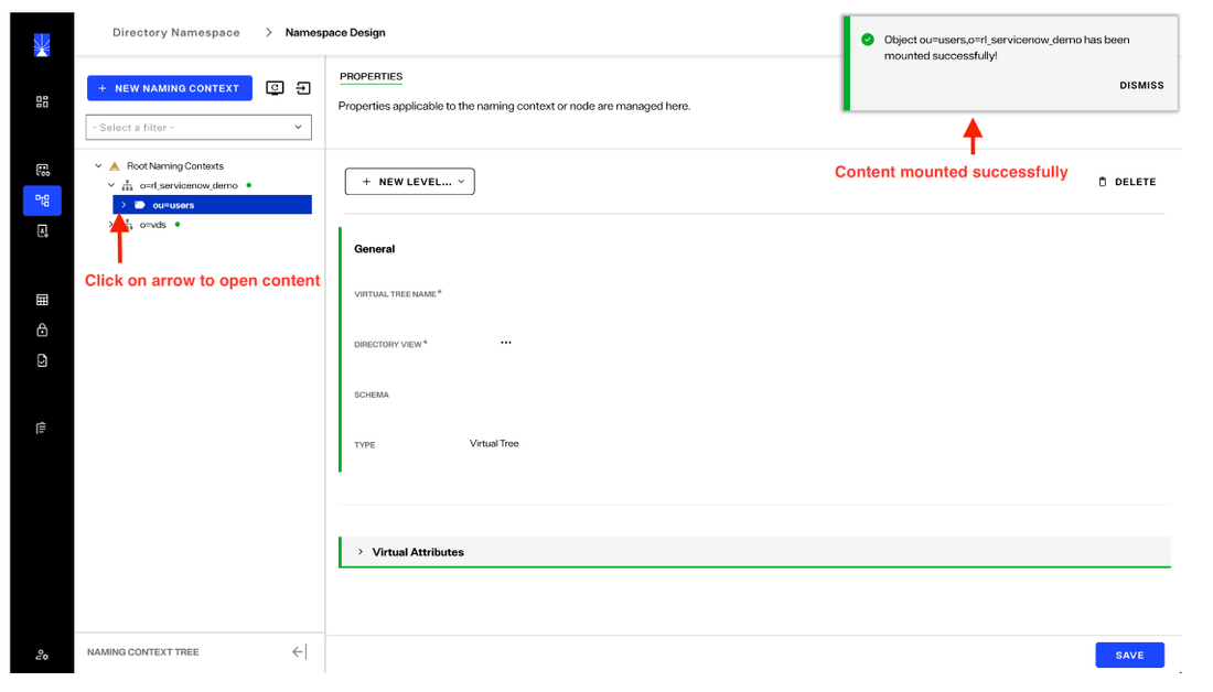 image showing namespace creation - step 17