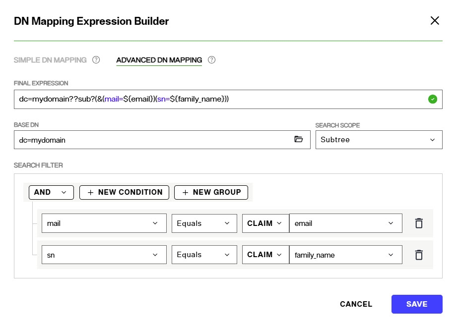 search expression builder