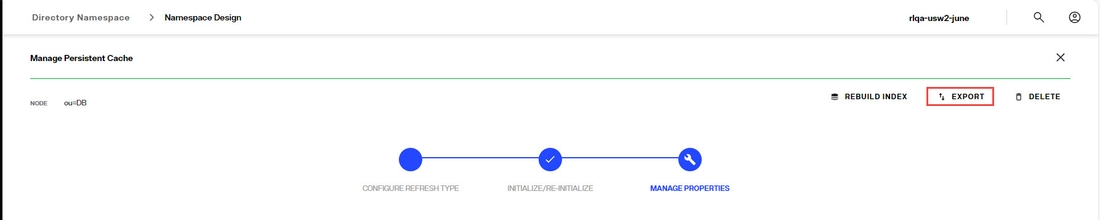 Export Cache