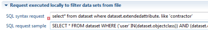 Filter using a query format