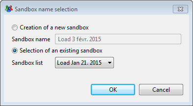 Sandbox selection