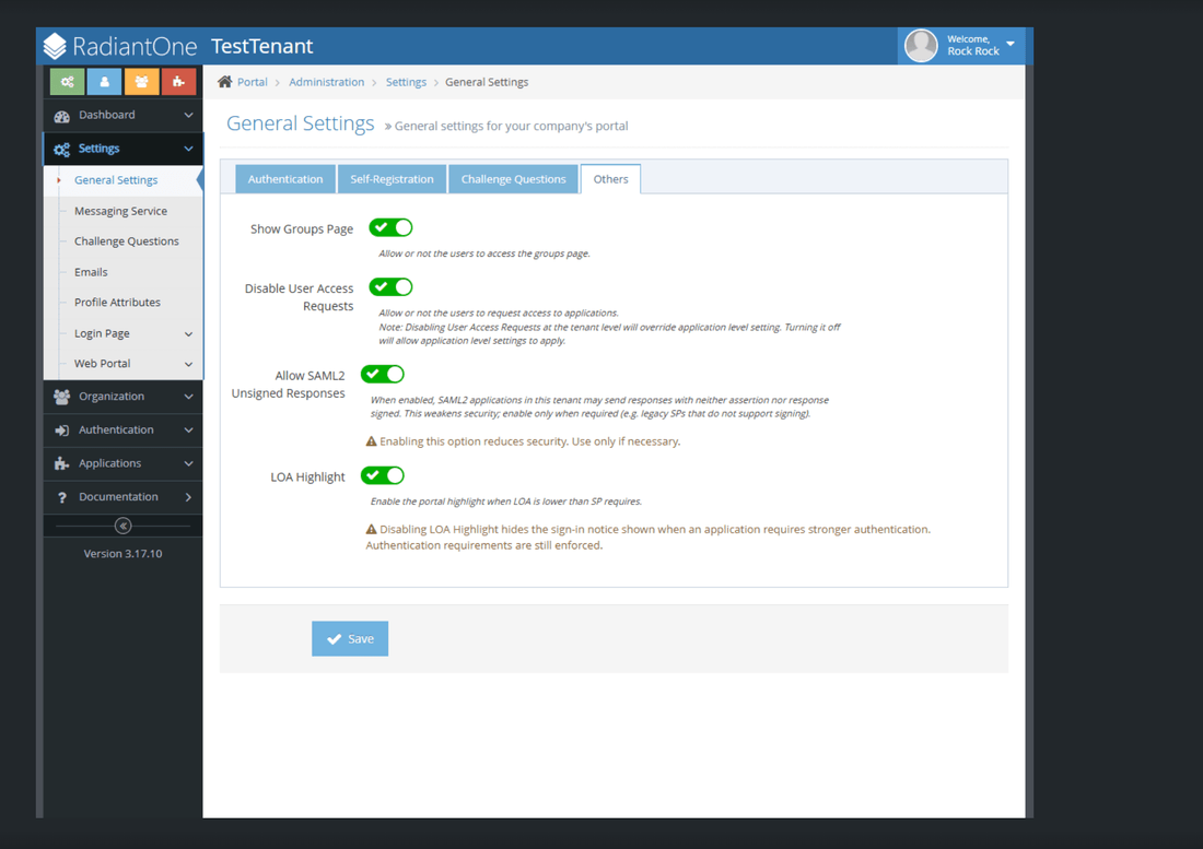 Tenant-level LOA Highlight toggle enabled