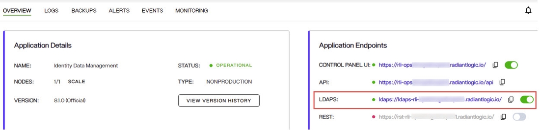 LDAPS Endpoint