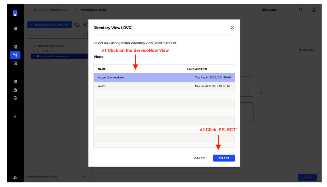 image showing namespace creation - step 7