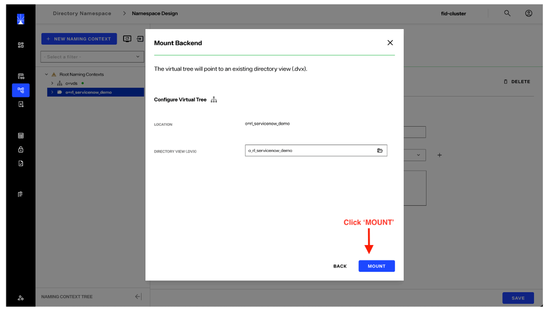 image showing namespace creation - step 8
