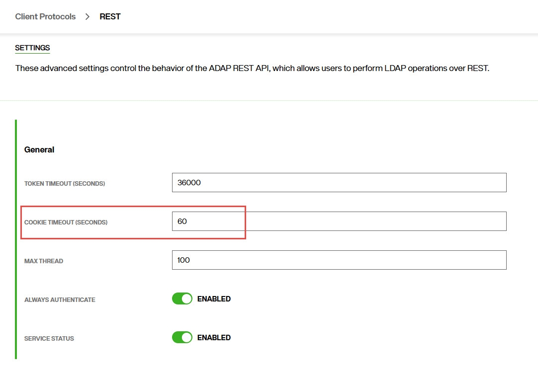 Configuring Cookie Timeout