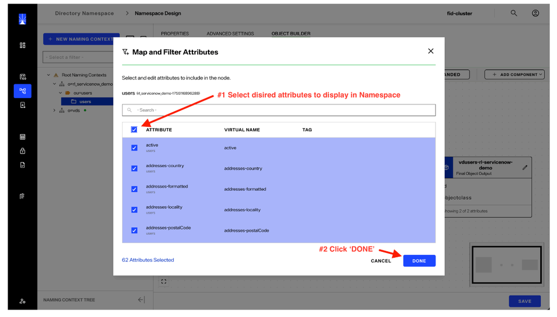 image showing namespace creation - step 20