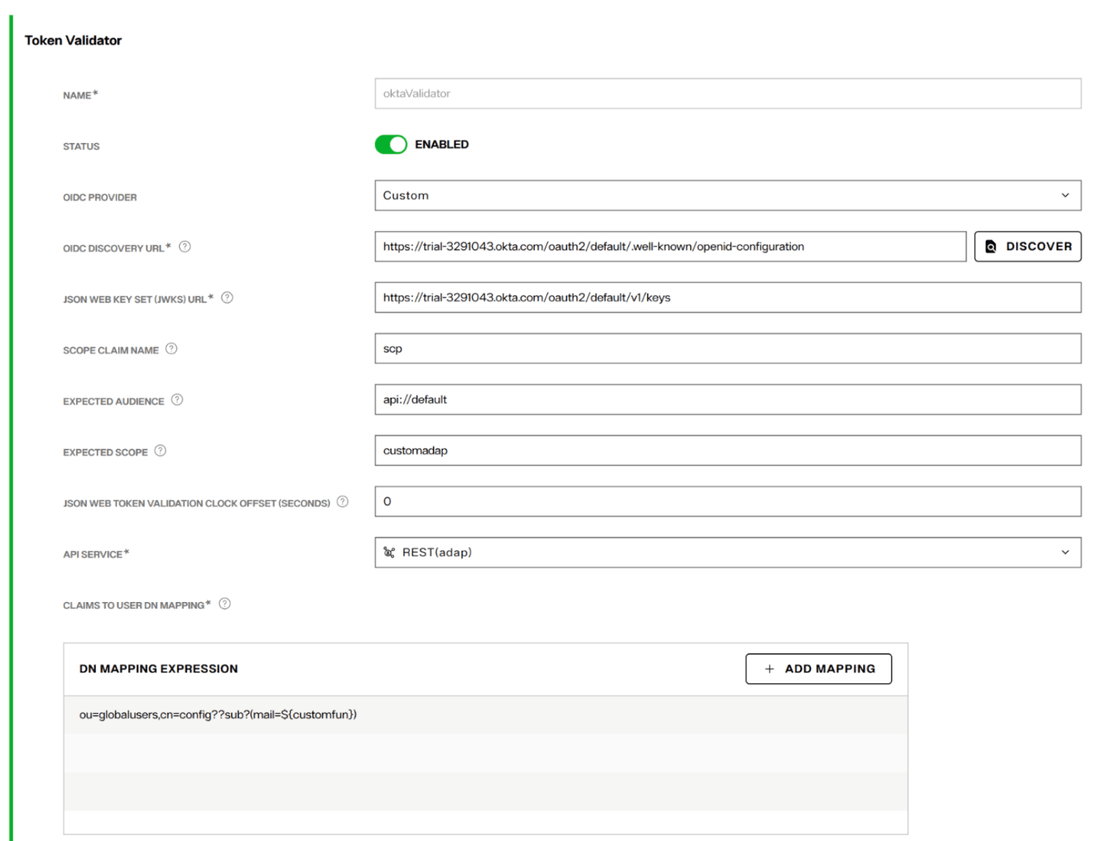Impersonation option