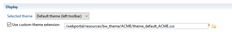 Custom CSS file