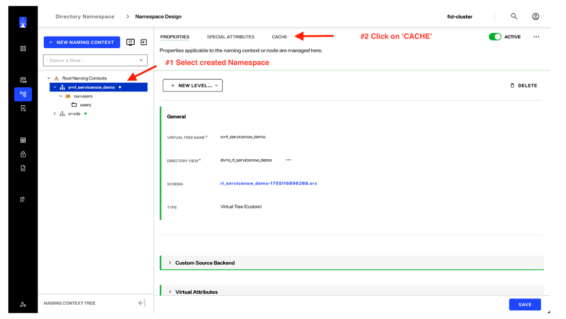 image showing cache creation - step 1