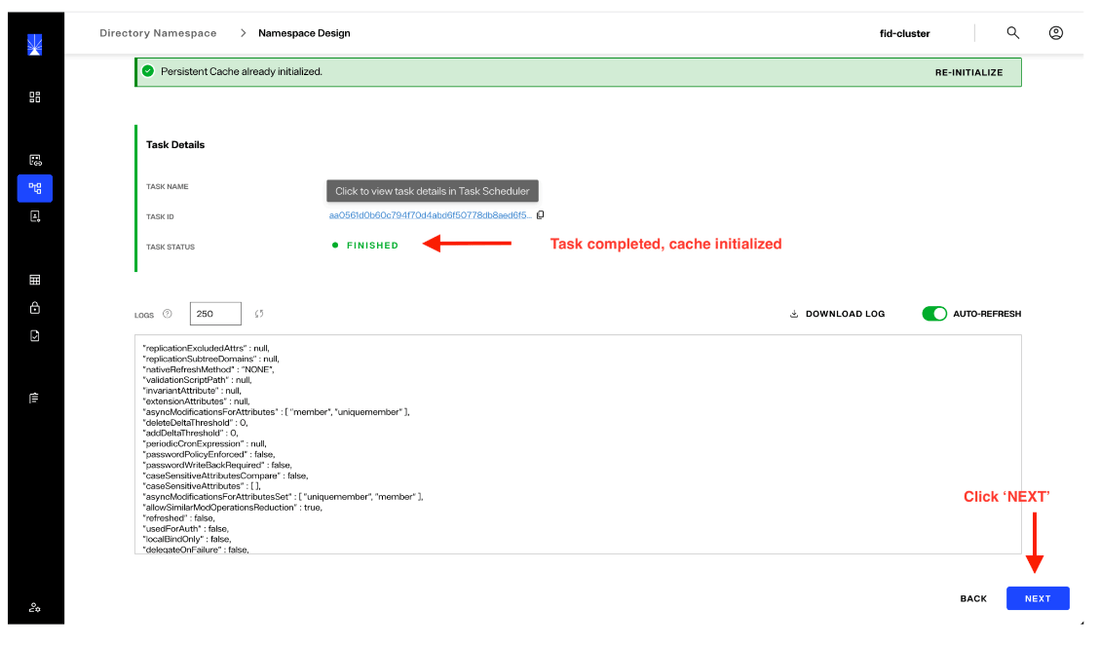image showing cache creation - step 7