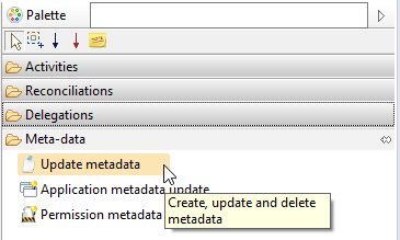 Metadata workflow component