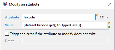 Modify an attribute