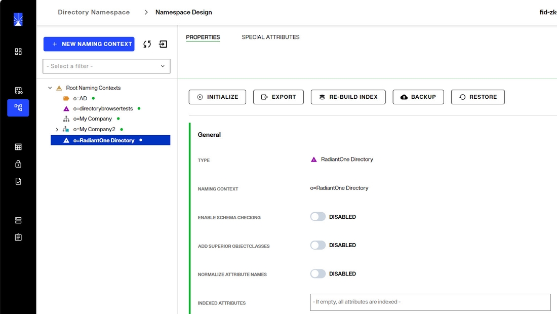 RadiantOne Directory Properties