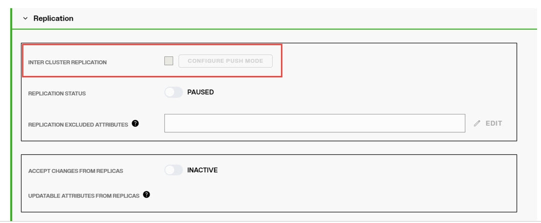 Inter Cluster Replication