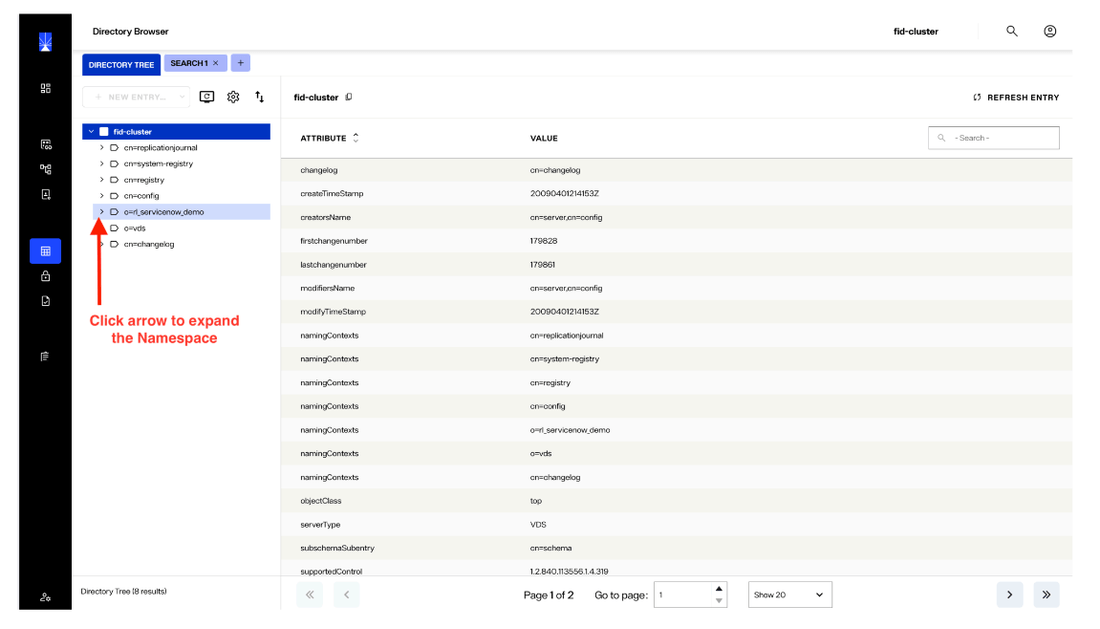 image showing directory browser - step 1