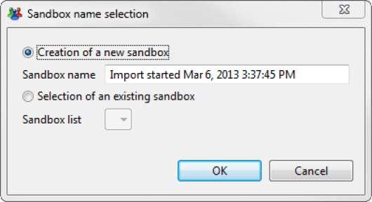 Sandbox selection box