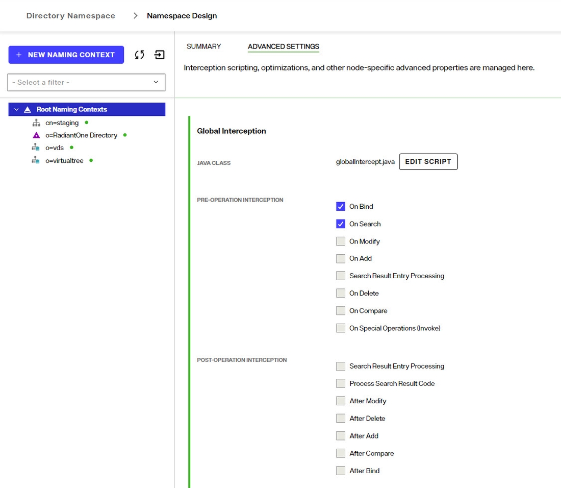 Global Interception Script