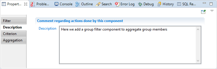 Group filter description