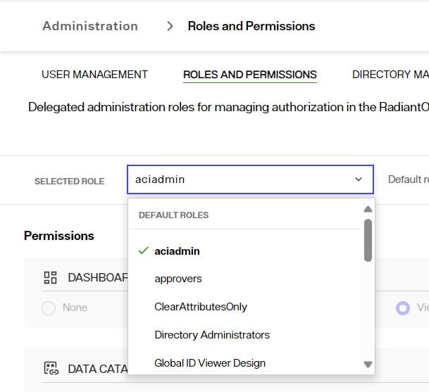 roles and permissions