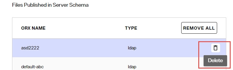 Remove ORX Schema From Directory Schema