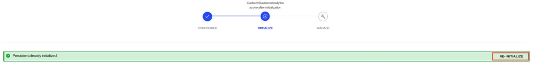 Re-initialize Cache