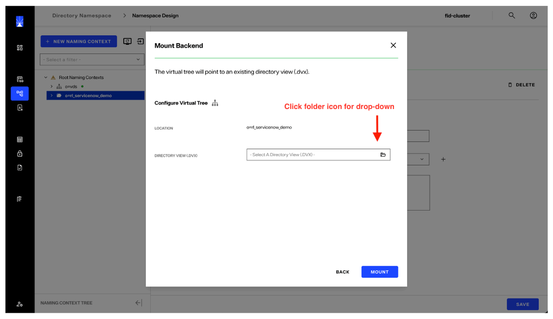 image showing namespace creation - step 6
