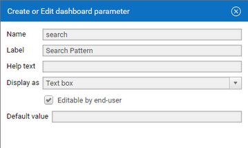 Creating a parameter