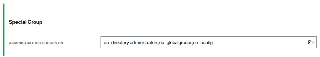 Directory Administrator Group DN