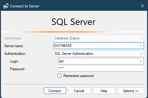 MS SQL Server user connection
